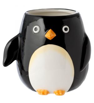  Blomkruka i keramik - Pingvin